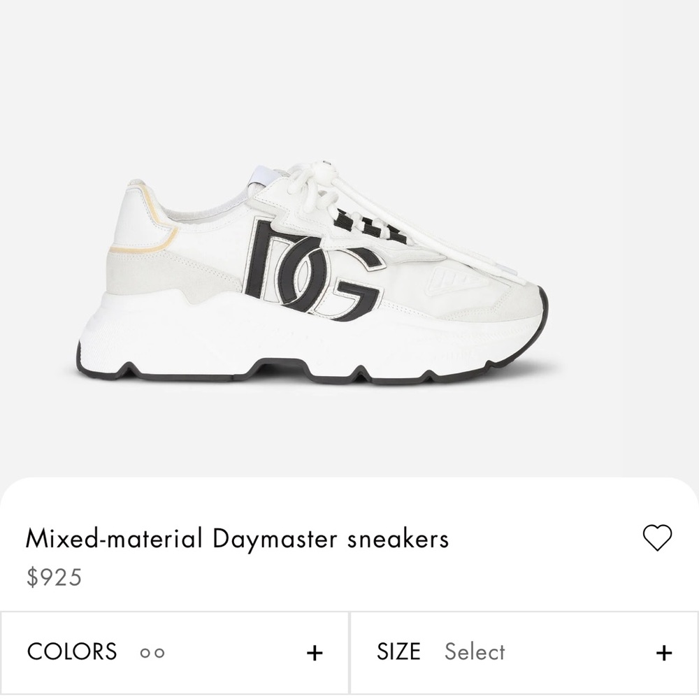 Dolce & Gabbana White Daymaster Sneakers